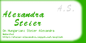 alexandra steier business card